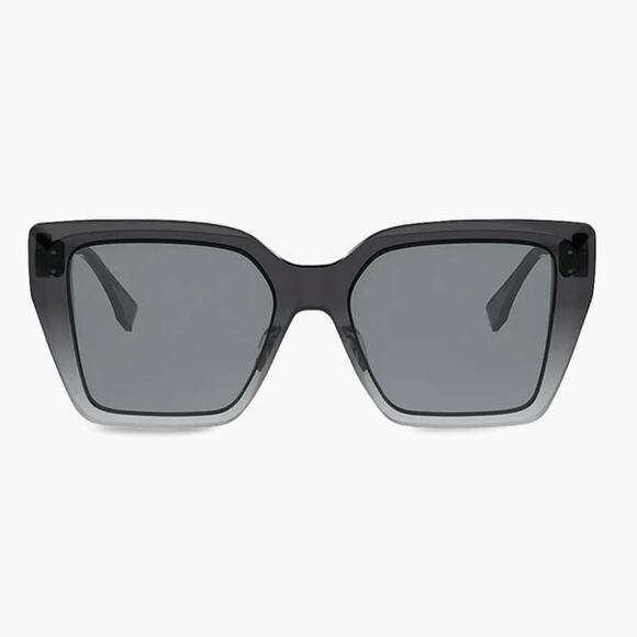 NEW Fendi‎ FF Diamonds Square Sunglasses 54mm Grey Gradient Luxe Statement Chic main image 6